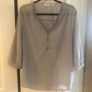 New York & Company Half-Zip Blouse